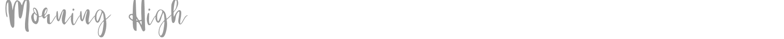 Morning High font preview